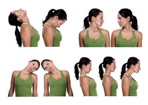 Exercicios sobre a osteocondrose da columna cervical