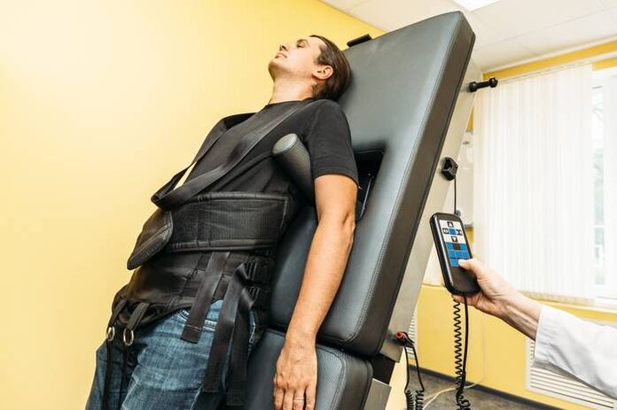 Tracción nas costas na osteocondrose